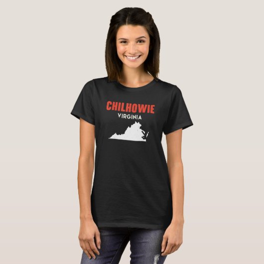 Chilhowie Virginia USA State Travel Virgin T-shirt (Voorkant volledig)