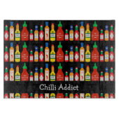 Chili Addict Spicy Food Liefhebber Patroon Snijplank (Voorkant)