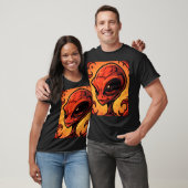 Chili Alien – Grappig pittig voedsel kunst T-shirt (Unisex)