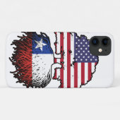Chili - Amerikaanse vlag - boomstammen Case-Mate iPhone Case (Achterkant (horizontaal))