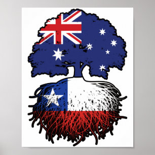 Chili - Australische Australië - Boom Roots - vlag Poster