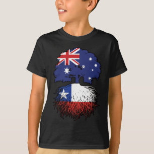 Chili - Australische Australië - Boom Roots - vlag T-shirt