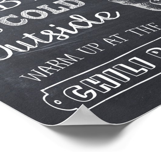 Chili Bar Bord Poster (Hoek)