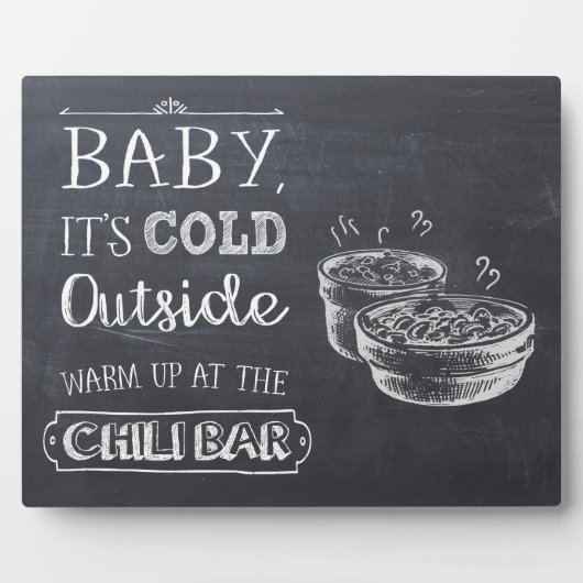 Chili Bar-teken Fotoplaat (Voorkant)