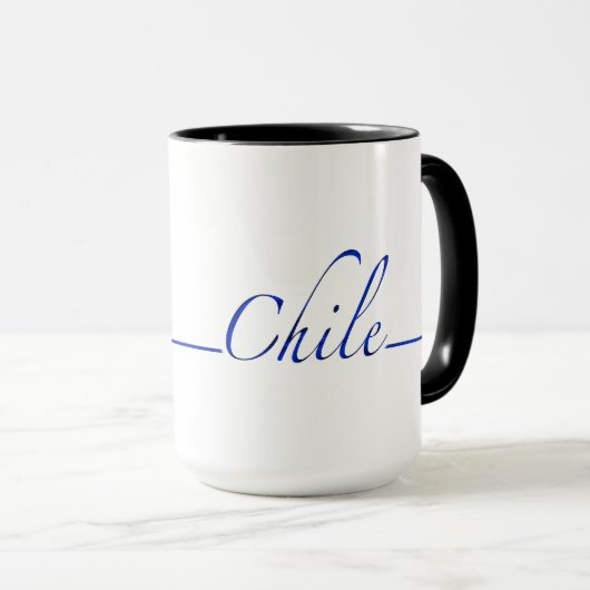 Chili (blauw schrift) mok (Voorkant rechts)