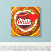 Chili Bowl Canvas Afdruk (Insitu (Houten vloer))