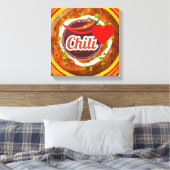 Chili Bowl Canvas Afdruk (Insitu (Slaapkamer))