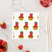 Chili Bowl Cartoon tekenpatroon Servet (Insitu)