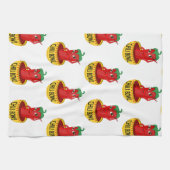 Chili Bowl Cartoon tekenpatroon Theedoek (Horizontaal)