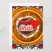 Chili Bowl Feestdagenkaart (Voorkant / Achterkant)