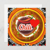 Chili Bowl Feestdagenkaart (Voorkant / Achterkant)