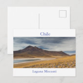 Chili - briefkaart Laguna Miscanti met tekst (Voorkant / Achterkant)