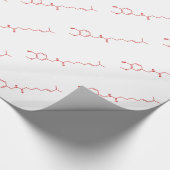 Chili Capsaicine Molecular Chemical Formule Cadeaupapier (Hoek)