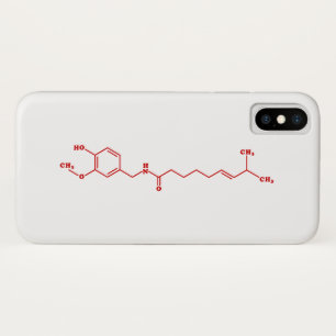 Chili Capsaicine Molecular Chemical Formule Case-Mate iPhone Case