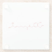 Chili Capsaicine Molecular Chemical Formule Glazen Onderzetter (Achterkant)