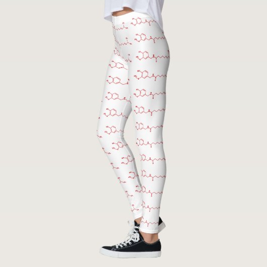 Chili Capsaicine Molecular Chemical Formule Leggings (Links)