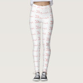 Chili Capsaicine Molecular Chemical Formule Leggings (Voorkant)