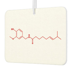 Chili Capsaicine Molecular Chemical Formule Luchtverfrisser