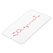 Chili Capsaicine Molecular Chemical Formule Magneet (Linkerzijde)