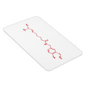 Chili Capsaicine Molecular Chemical Formule Magneet (Rechterzijde)
