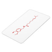Chili Capsaicine Molecular Chemical Formule Magneet (Linkerzijde)