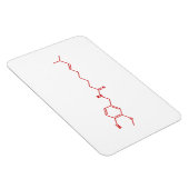 Chili Capsaicine Molecular Chemical Formule Magneet (Rechterzijde)