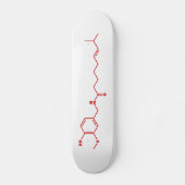 Chili Capsaicine Molecular Chemical Formule Persoonlijk Skateboard (Voorkant)