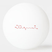 Chili Capsaicine Molecular Chemical Formule Pingpongbal (Achterkant)