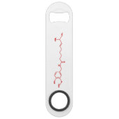 Chili Capsaicine Molecular Chemical Formule Speed Flessenopener (Achterkant)
