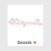 Chili Capsaicine Molecular Chemical Formule Sticker (Vel)