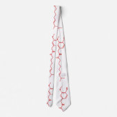 Chili Capsaicine Molecular Chemical Formule Stropdas (Achterkant)