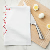 Chili Capsaicine Molecular Chemical Formule Theedoek (Quarter Fold)