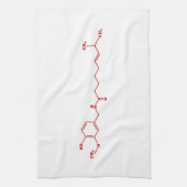 Chili Capsaicine Molecular Chemical Formule Theedoek (Verticaal)