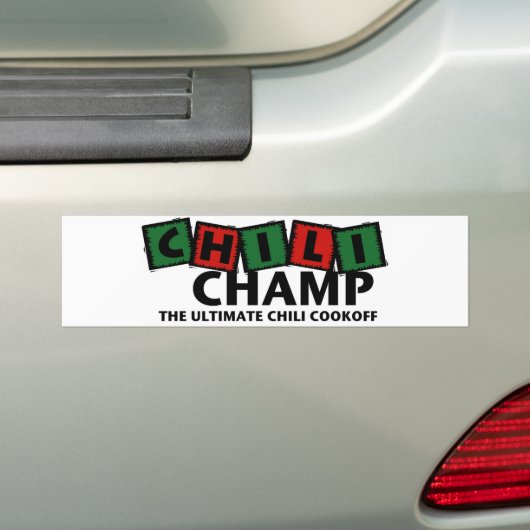 Chili Champ Bumber Sticker (Op auto)