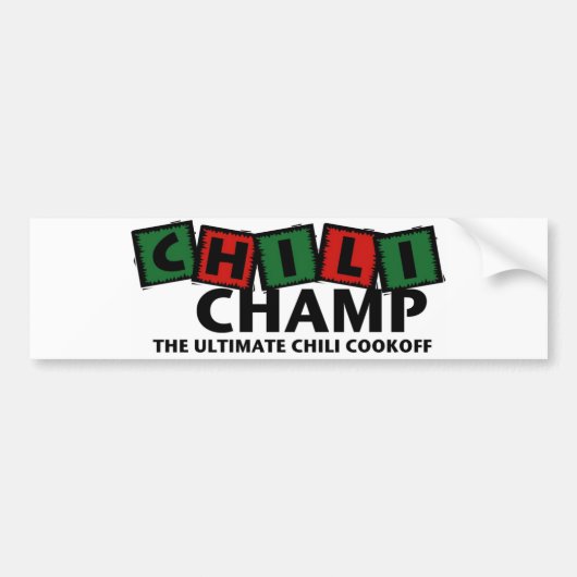 Chili Champ Bumber Sticker (Voorkant)