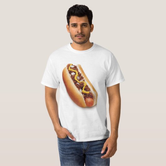 Chili Cheese Dog of Chili Dog T-shirt (Voorkant volledig)