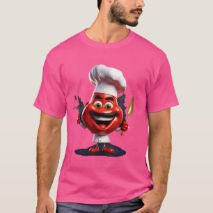 Chili Chef Cook Kawaii Chili Hot Pepper Spicy Foo T-shirt