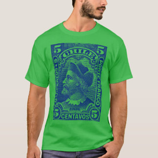  Chili Chileense postzegel ontwerp T-shirt