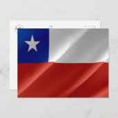 Chili - Chileense vlag - Briefkaart (Voorkant / Achterkant)