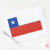 Chili/Chileense vlag Rechthoekige Sticker (Envelop)