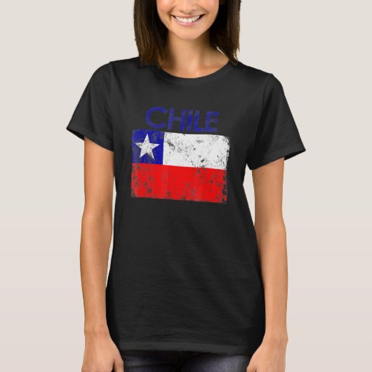 Chili Chileense Vlaggenpride Chileense Roots Chi T-shirt (Voorkant)