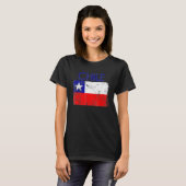 Chili Chileense Vlaggenpride Chileense Roots Chi T-shirt (Voorkant volledig)