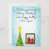 Chili chili peper lezen culinaire kerstkaart (Achterkant)