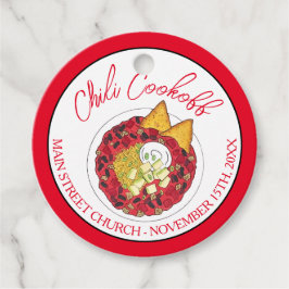 Chili Chili Soup Cookoff Mededinging Super Food Bedankjes Labels