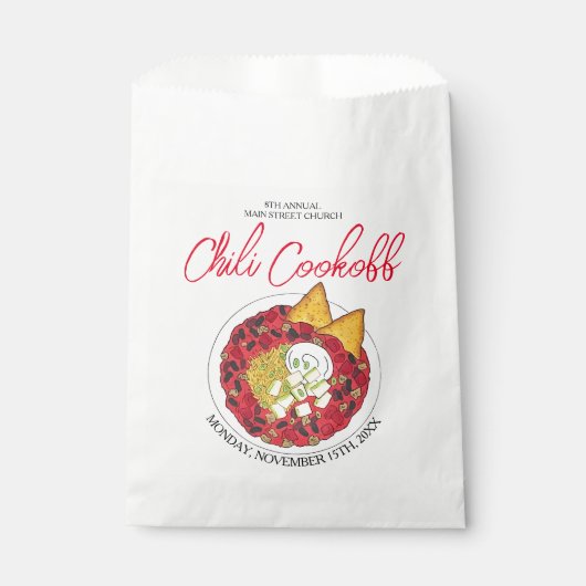 Chili Chili Soup Cookoff Mededinging Super Food Bedankzakje (Voorkant)