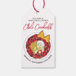 Chili Chili Soup Cookoff Mededinging Super Food Cadeaulabel