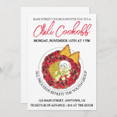 Chili Chili Soup Cookoff Mededinging Super Food Kaart (Voorkant / Achterkant)