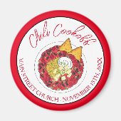 Chili Chili Soup Cookoff Mededinging Super Food Magneet (Voorkant)