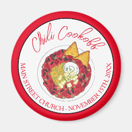Chili Chili Soup Cookoff Mededinging Super Food Magneet