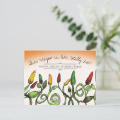 Chili chilipepers Mexicaanse keuken recept kaart (Staand voorkant)